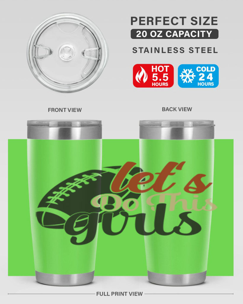 lets do this girls 2282#- softball- Tumbler