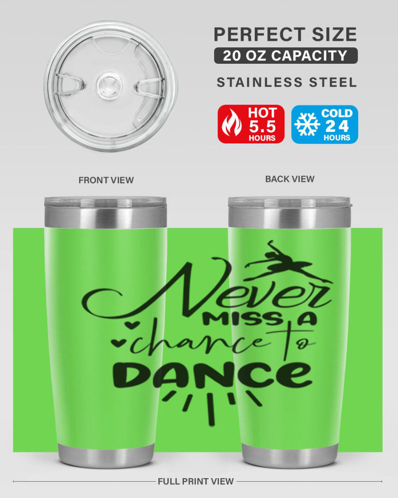 never miss a chance to dance 64#- ballet- Tumbler