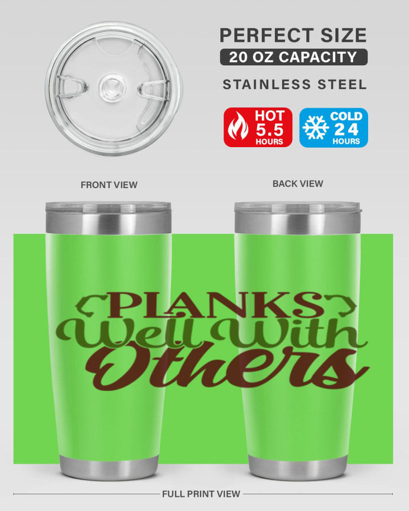planks well with others 25#- gym- Tumbler