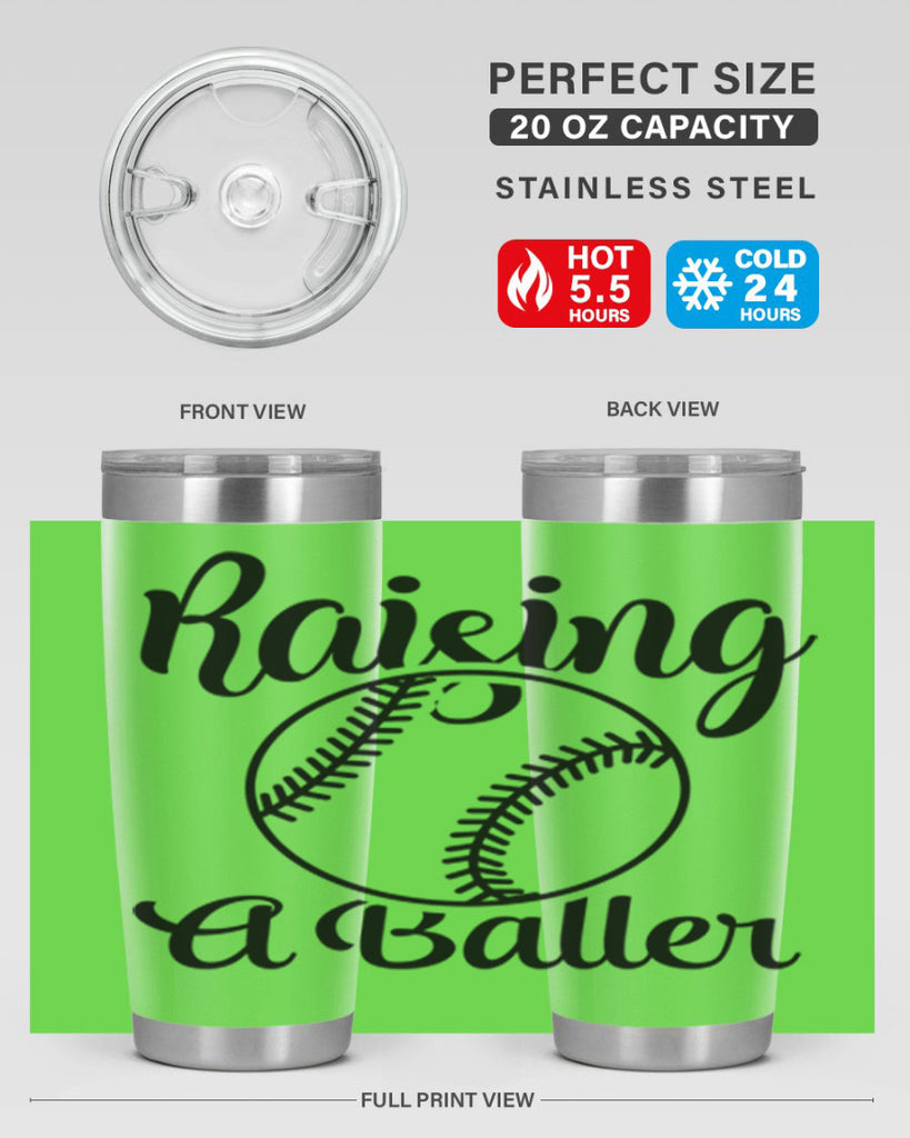 raising a baller 2277#- softball- Tumbler