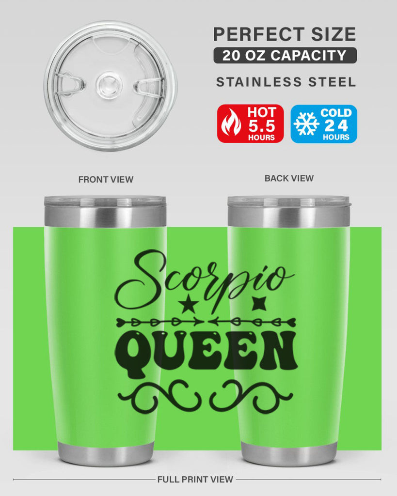 scorpio queen 447#- zodiac- Tumbler