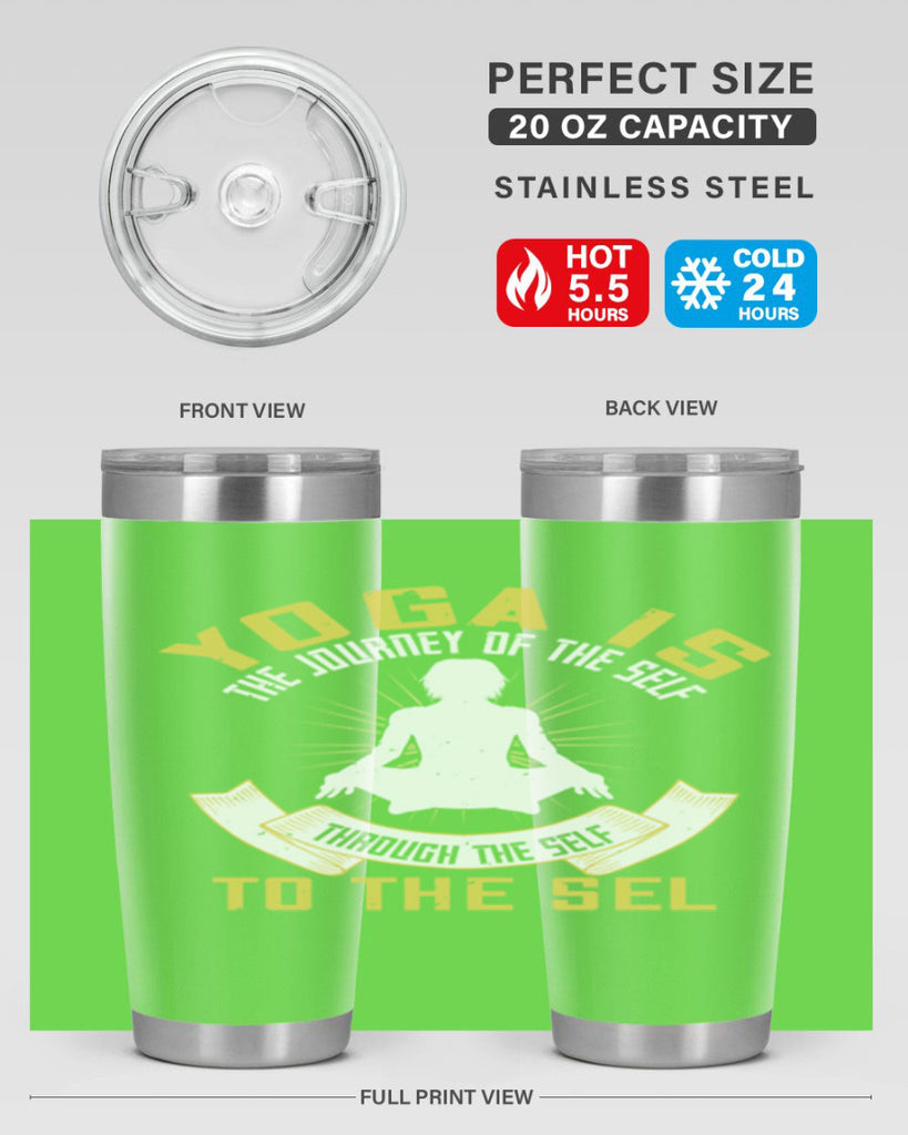 yoga is the journey of the self through the self to the sel 20#- yoga- Tumbler