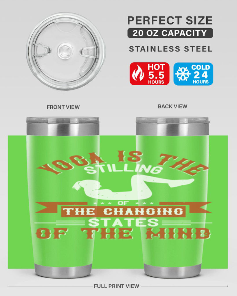 yoga is the stilling of the changing states of the mind 12#- yoga- Tumbler