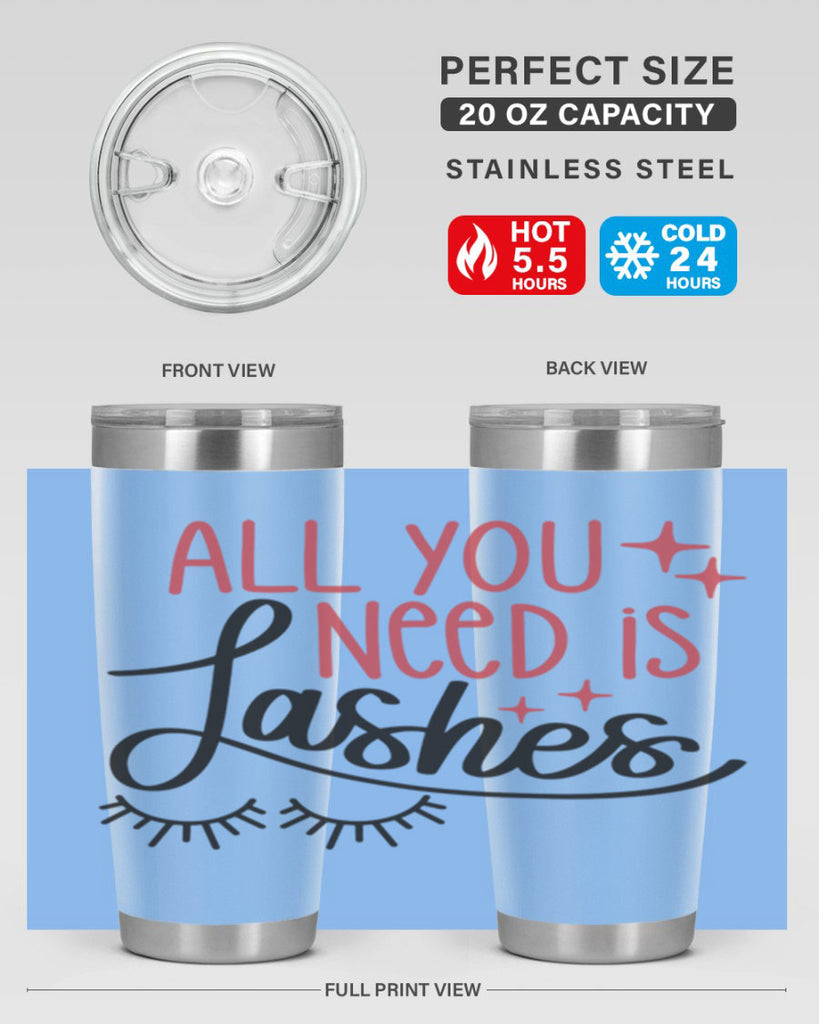 All You Need Is Lashes Style 146#- make up- Tumbler