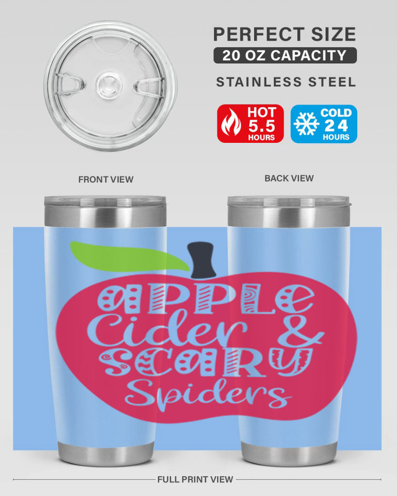 Apple Cider Scary Spiders 10#- fall- Tumbler