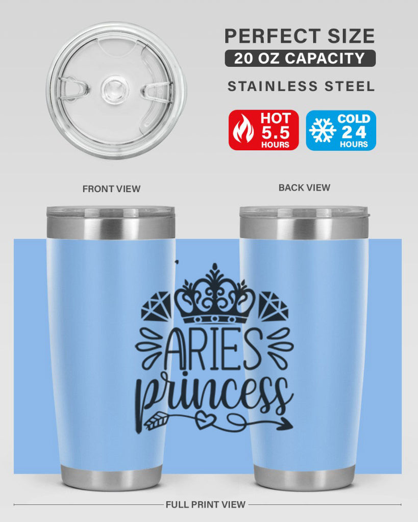 Aries princess 114#- zodiac- Tumbler