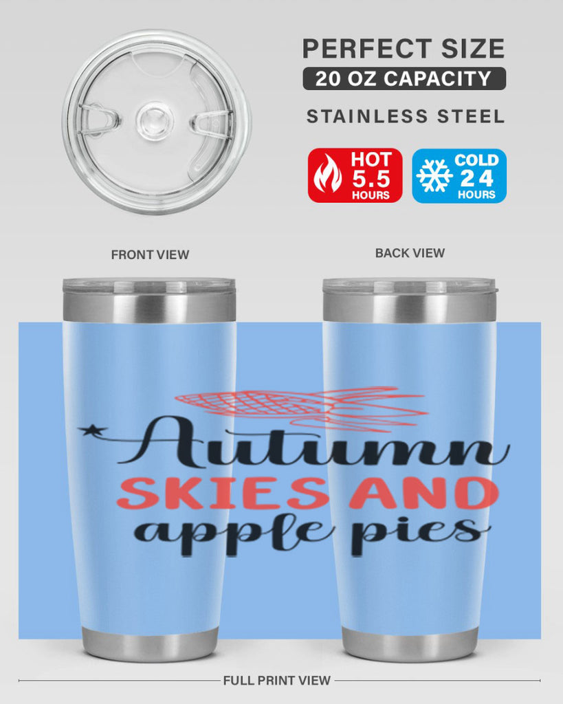 Autumn skies and apple pies 29#- fall- Tumbler