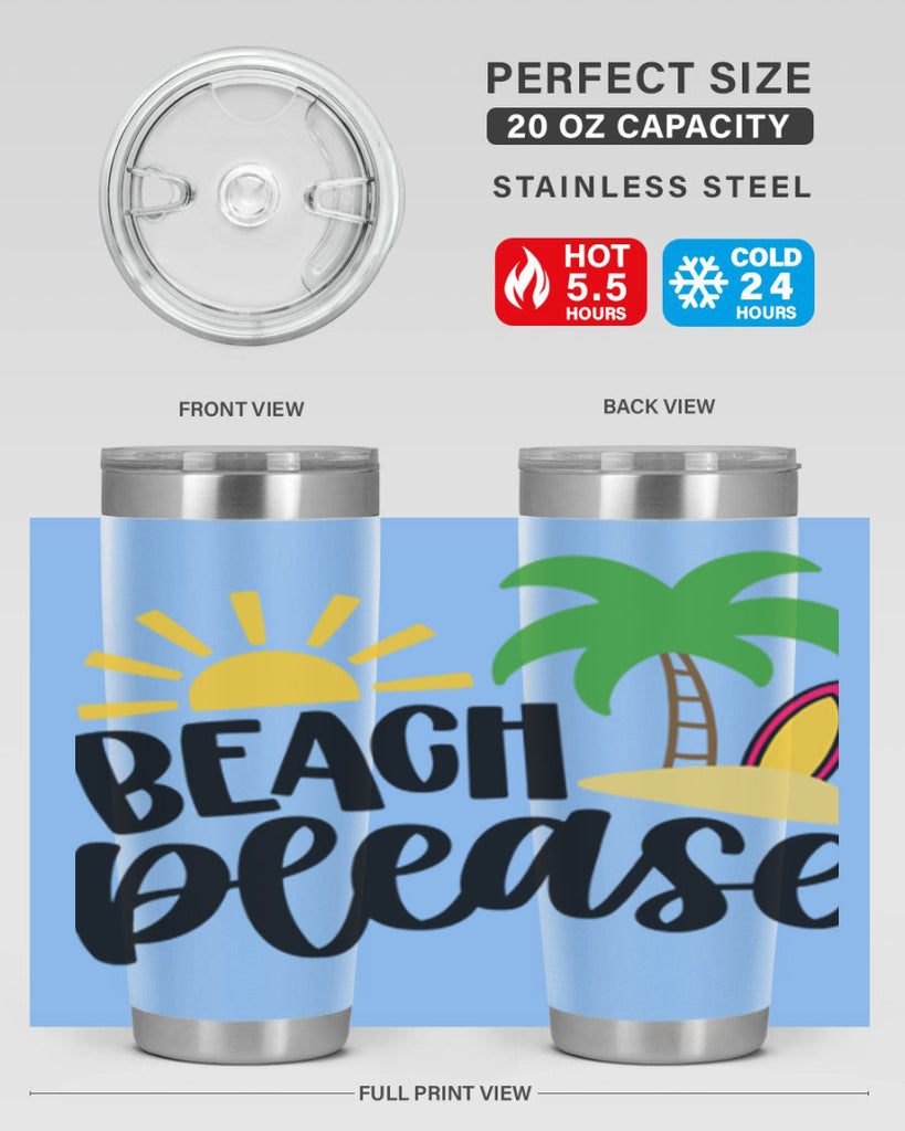 Beach Please Style 51#- summer- Tumbler