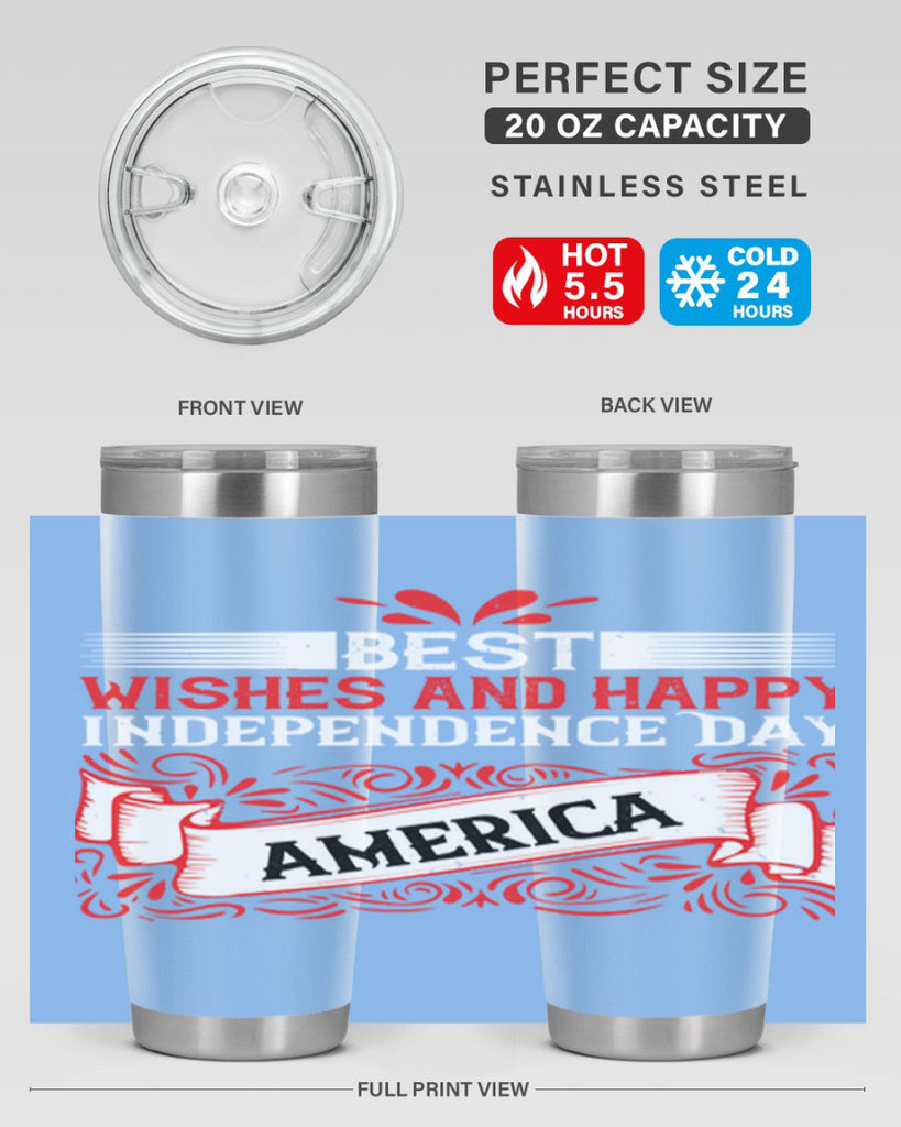 Best wishes and happy Independence Day america Style 86#- Fourt Of July- Tumbler