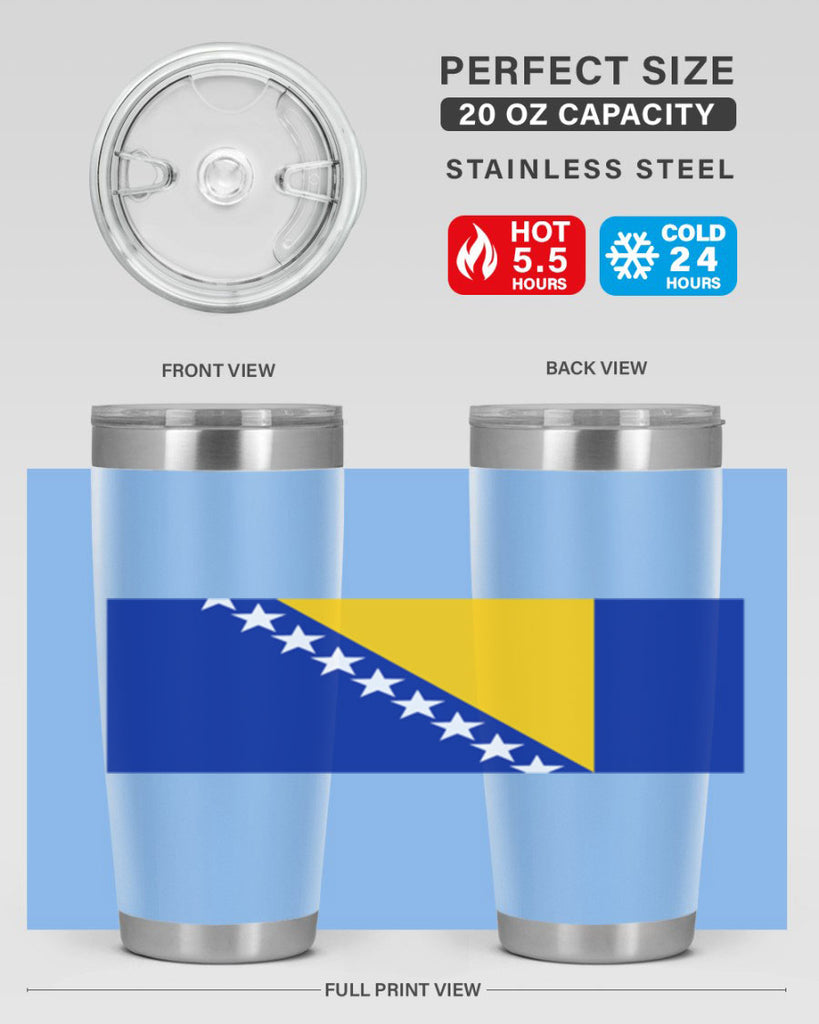 Bosnia and Herzegovina 176#- world flags- Tumbler