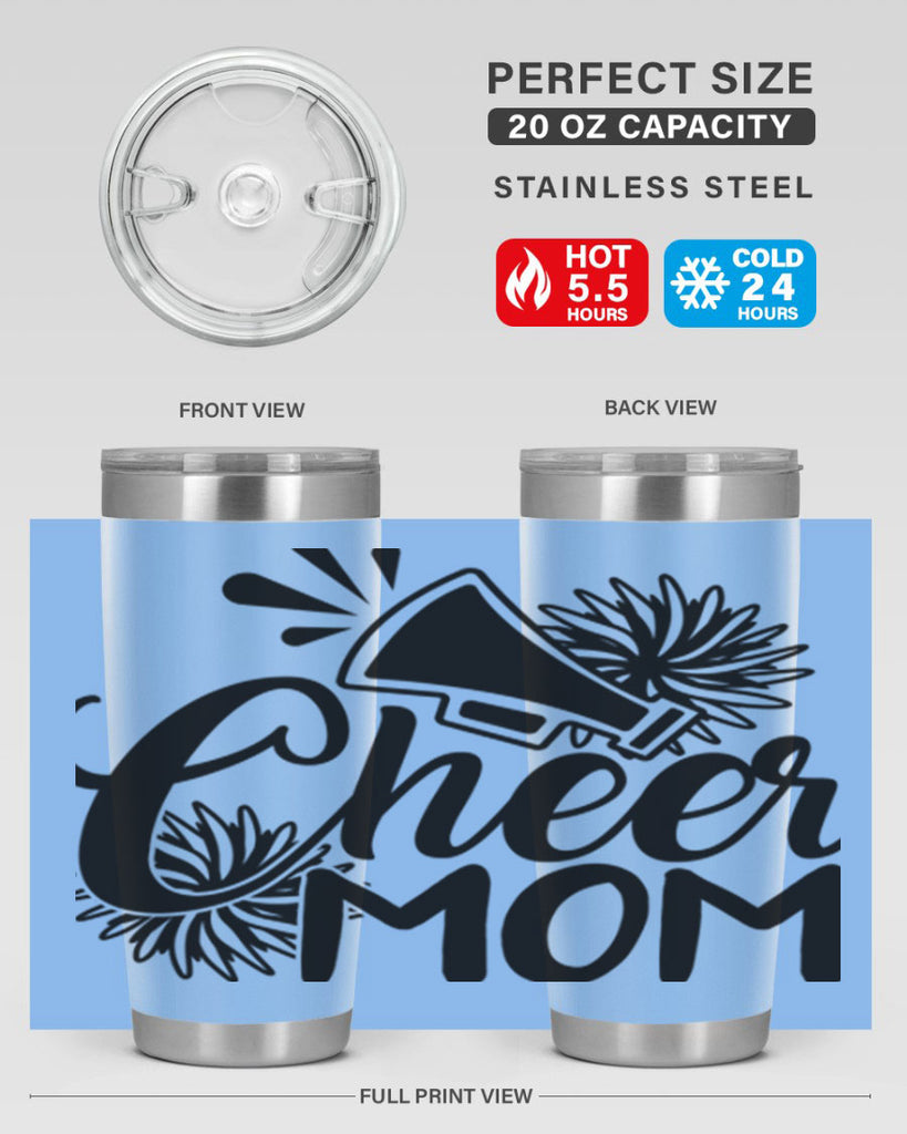 Cheer mom 1385#- cheer- Tumbler