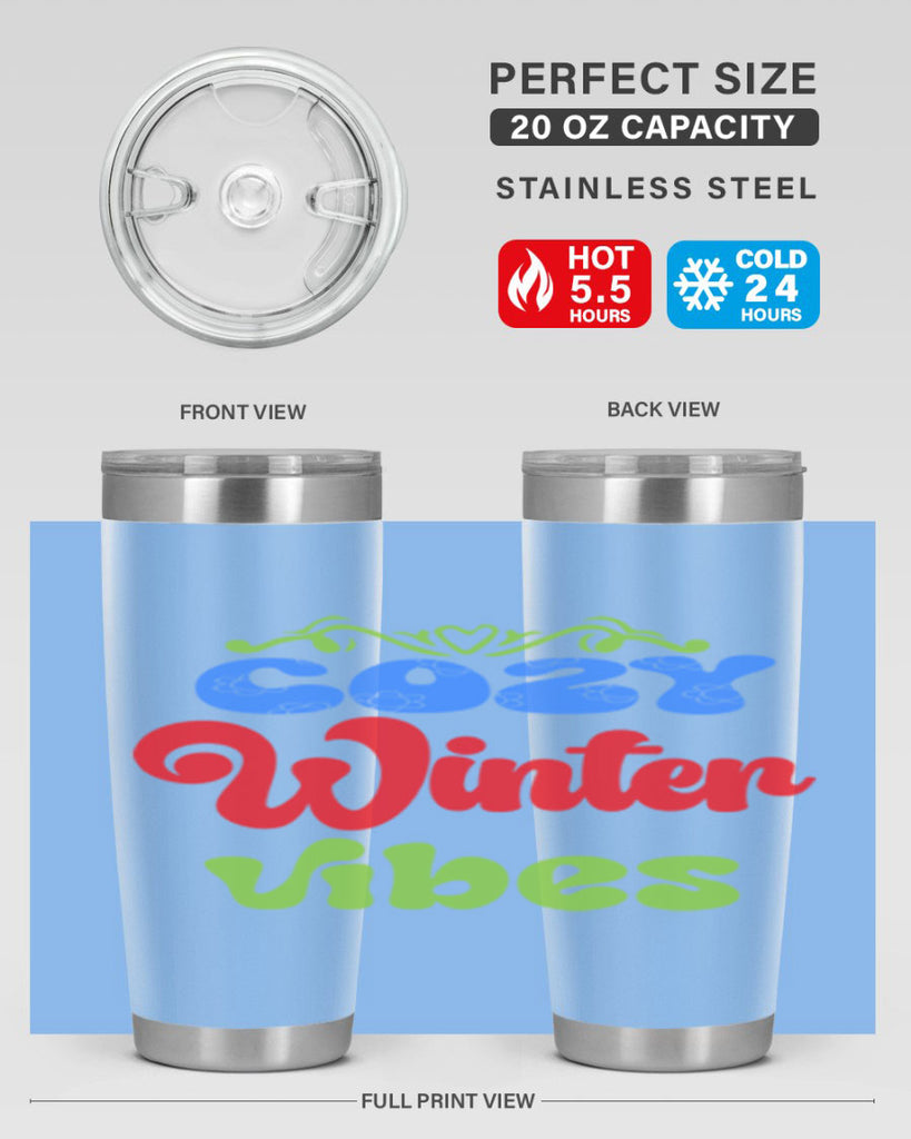 Cozy winter vibes 75#- winter- Tumbler