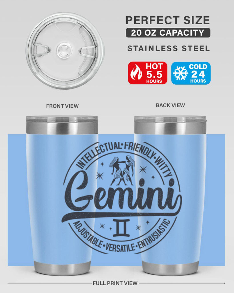 Gemini 225#- zodiac- Tumbler