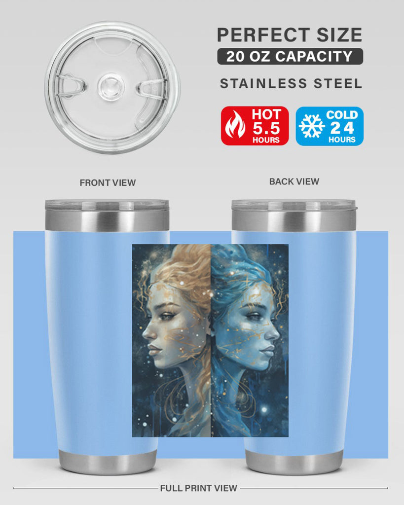 Gemini 56#- zodiac- Tumbler