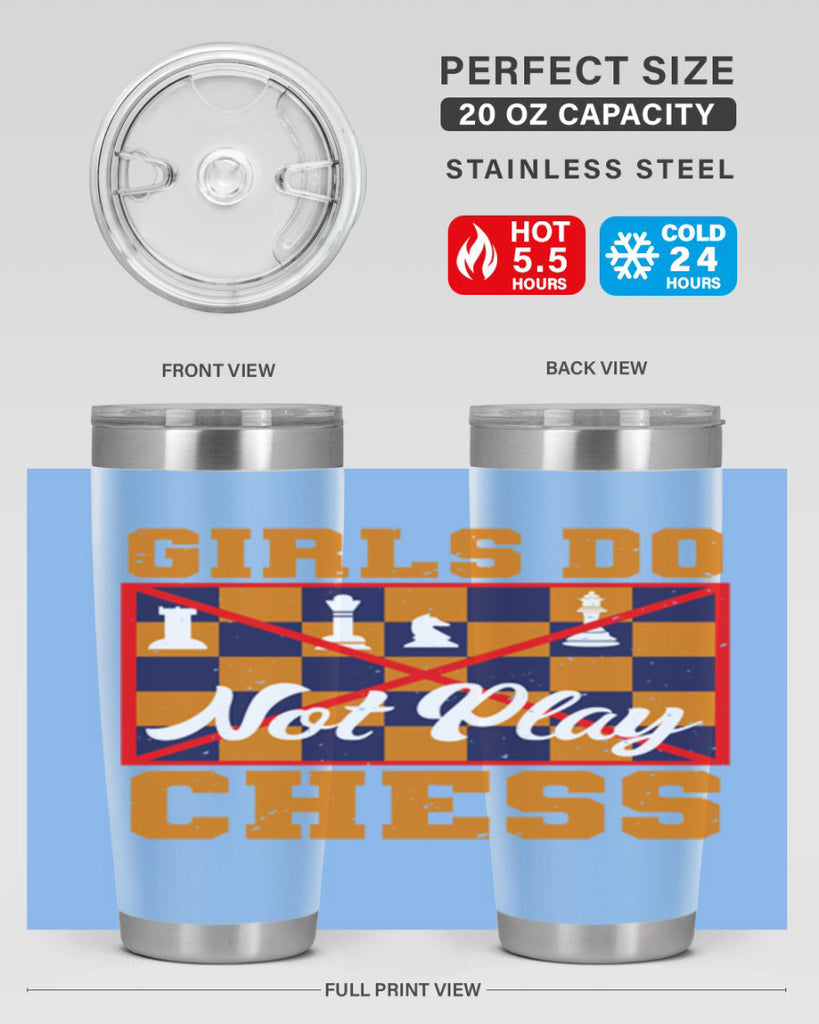 Girls do not play chess 49#- chess- Tumbler