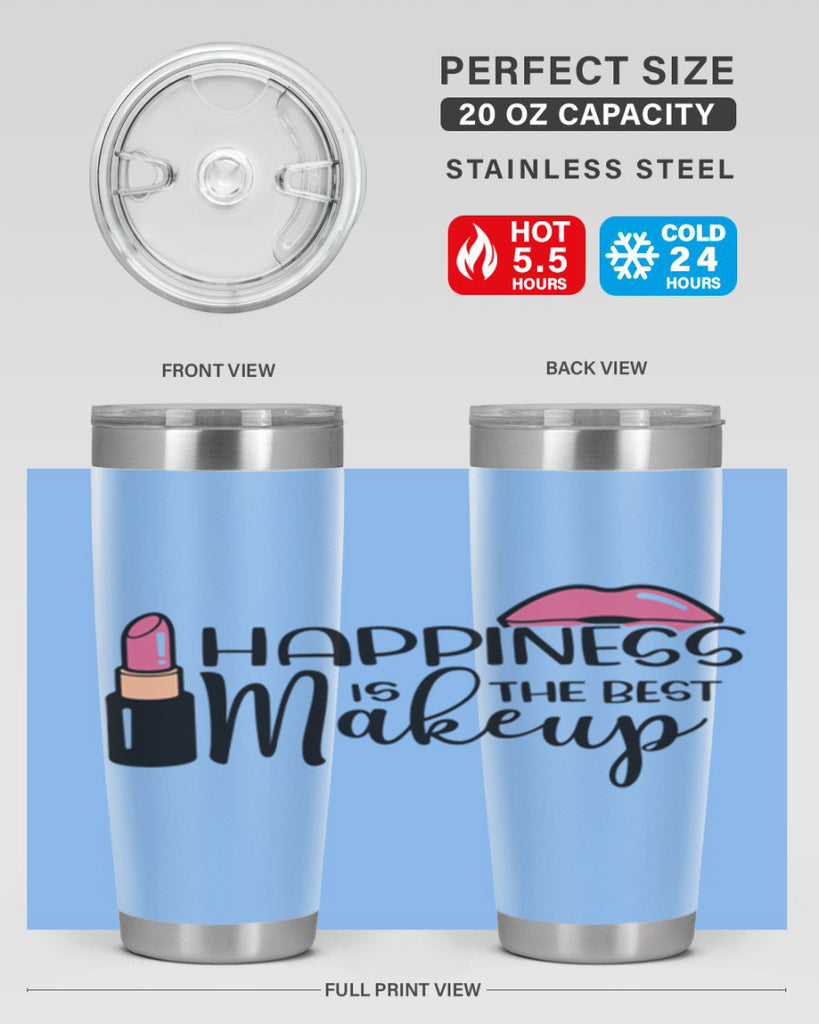 Happiness Is The Best Makeup Style 93#- make up- Tumbler