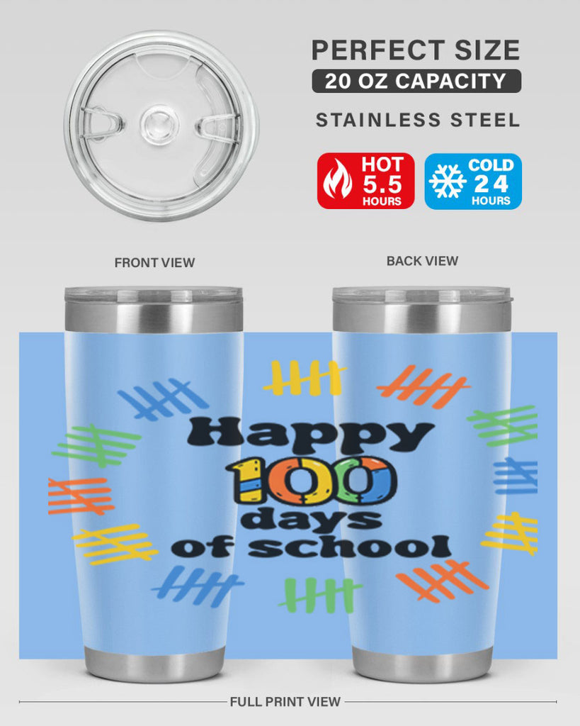 Happy 100 Days of School 51#- 100 days of school- Tumbler