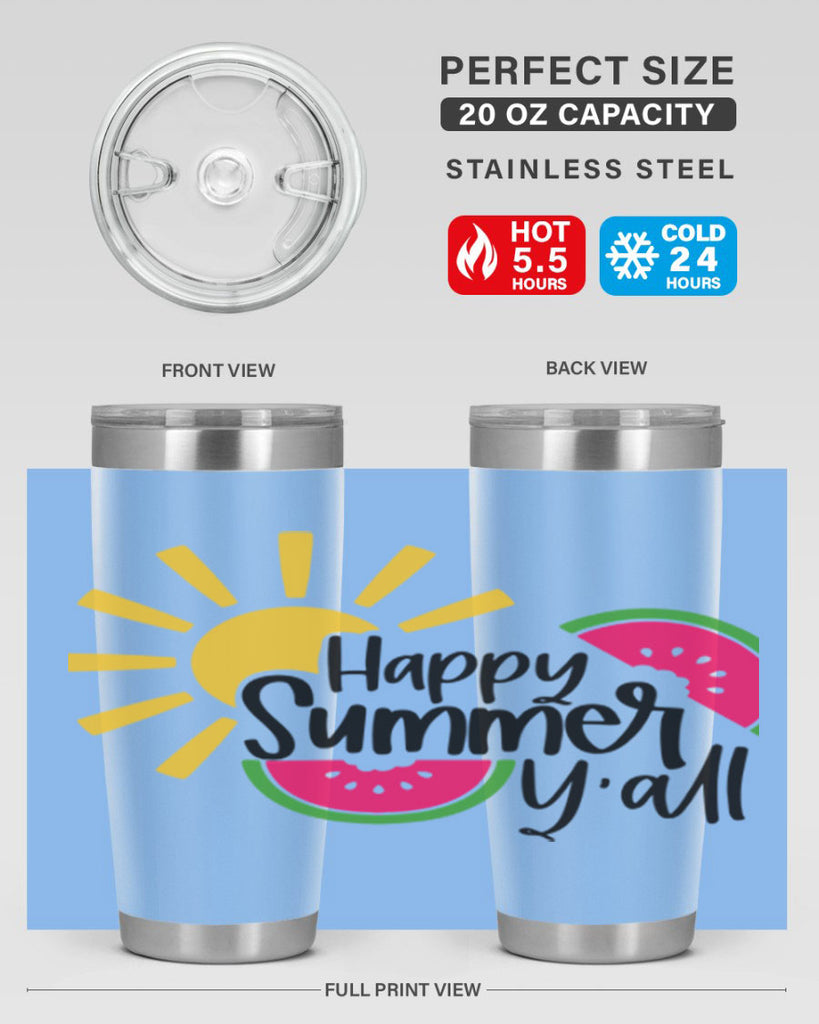 Happy Summer Yall Style 41#- summer- Tumbler