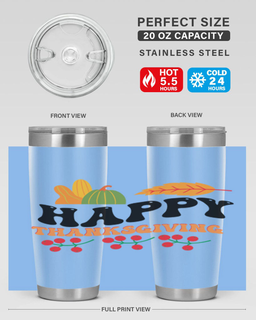 Happy Thanksgiving 251#- fall- Tumbler