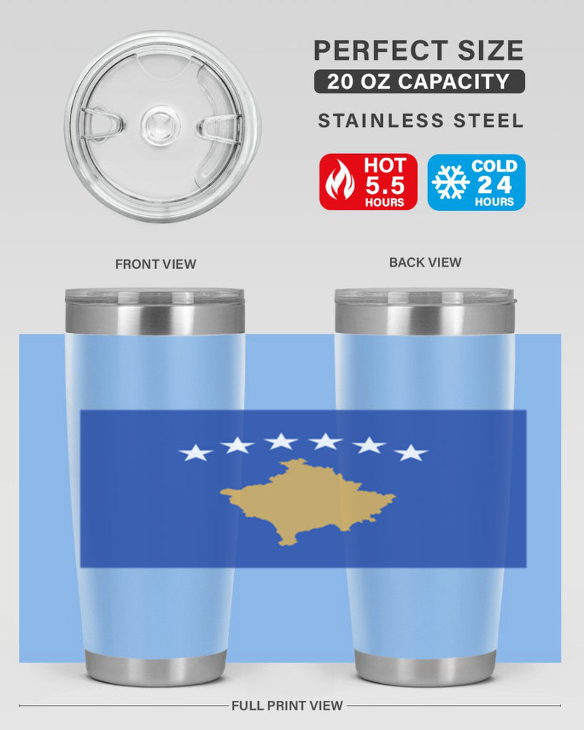 Kosovo 108#- world flags- Tumbler