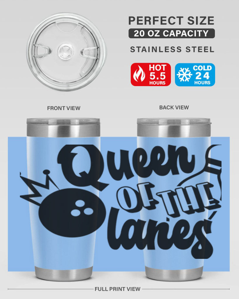 Queen of the lanes 559#- bowlig- Tumbler
