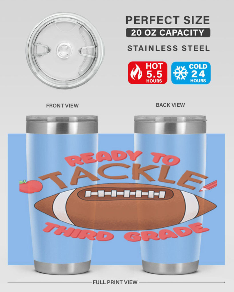 Ready to tackle 3rd Grade 22#- 3rd grade- Tumbler