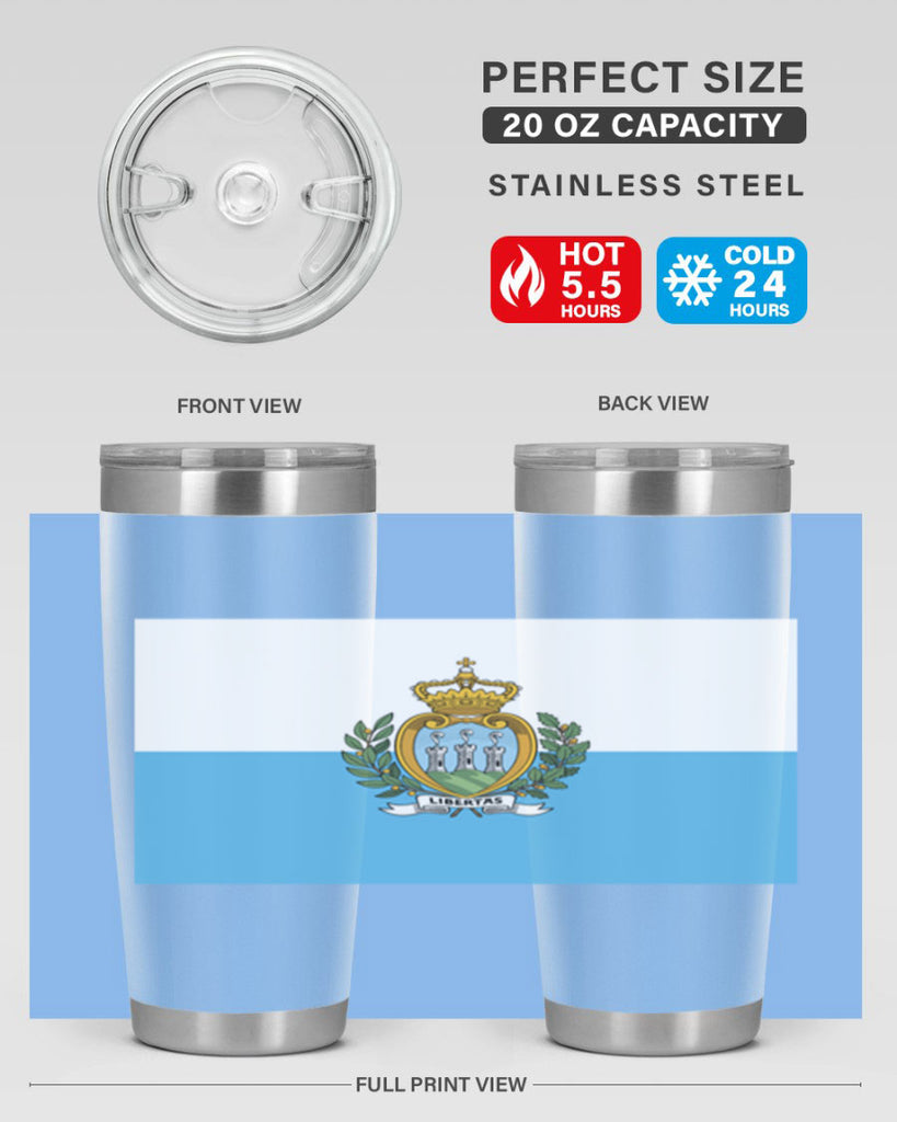 San Marino 48#- world flags- Tumbler