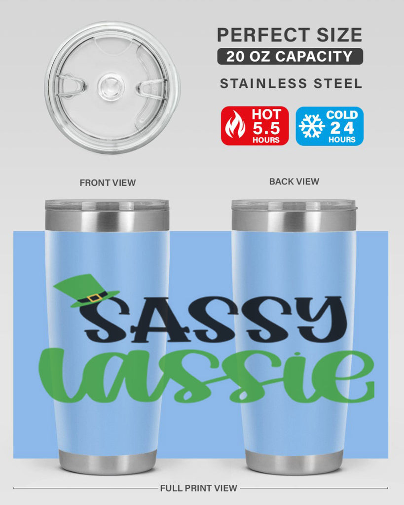 Sassy Iassie Style 34#- St Patricks Day- Tumbler