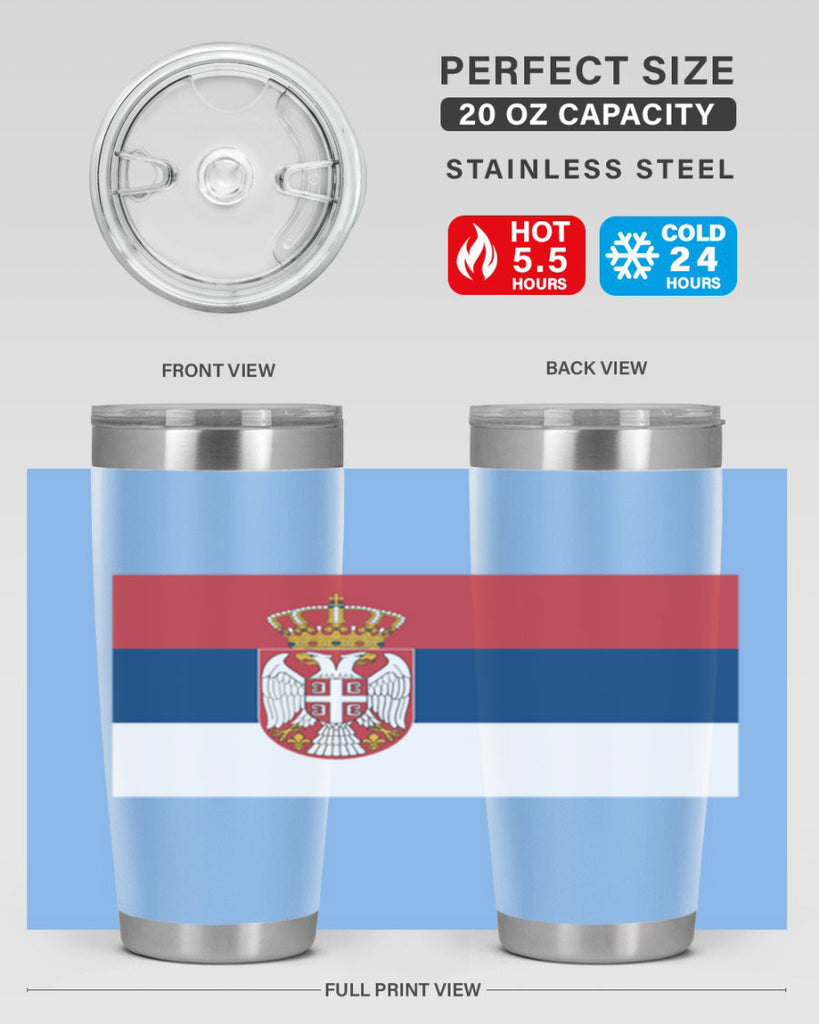 Serbia 44#- world flags- Tumbler
