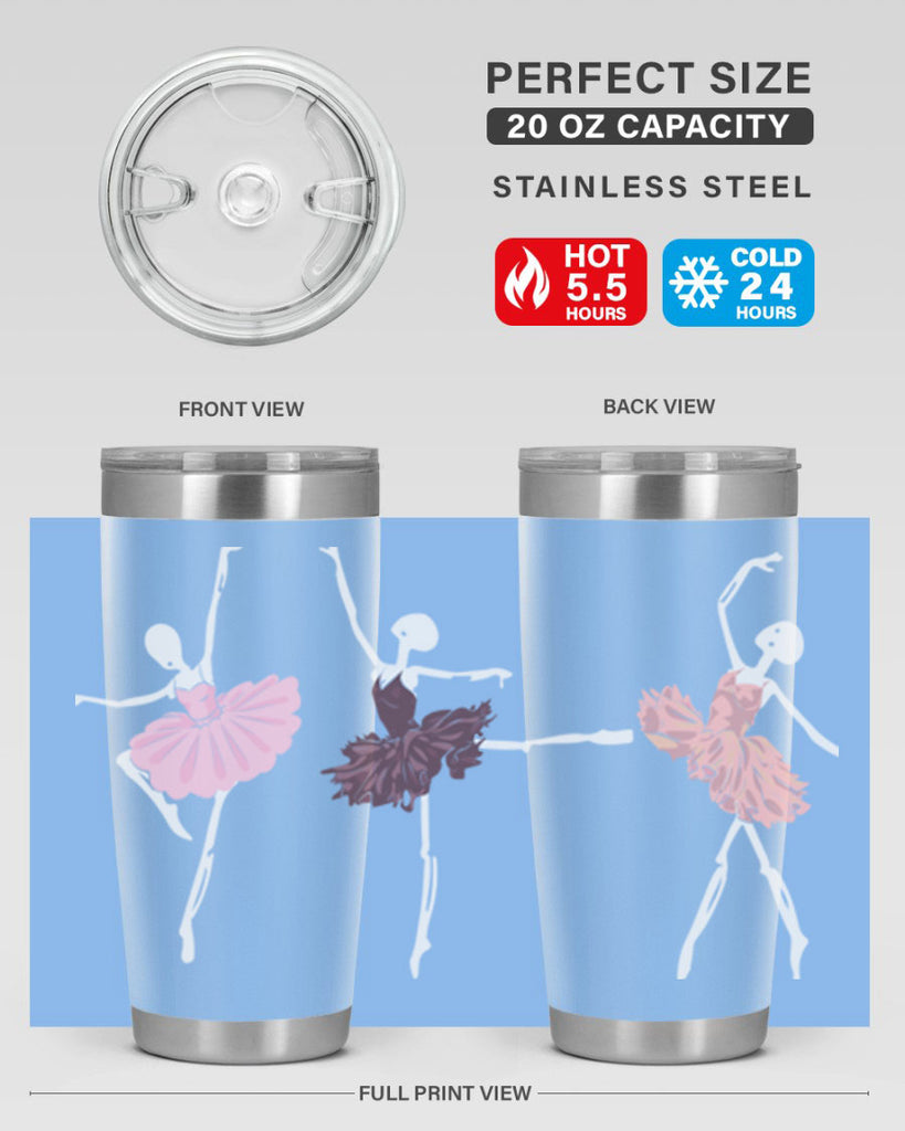 Skeleton Ballerinas Ballet Halloween Ballet 79#- ballet- Tumbler