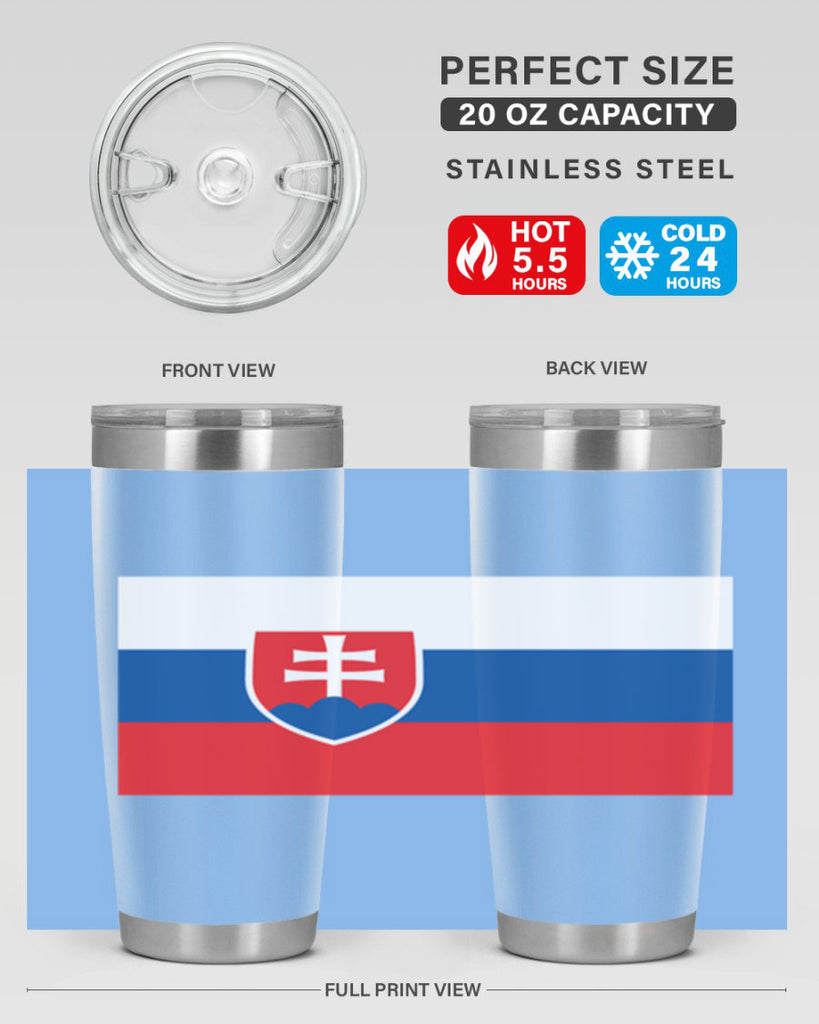 Slovakia 40#- world flags- Tumbler