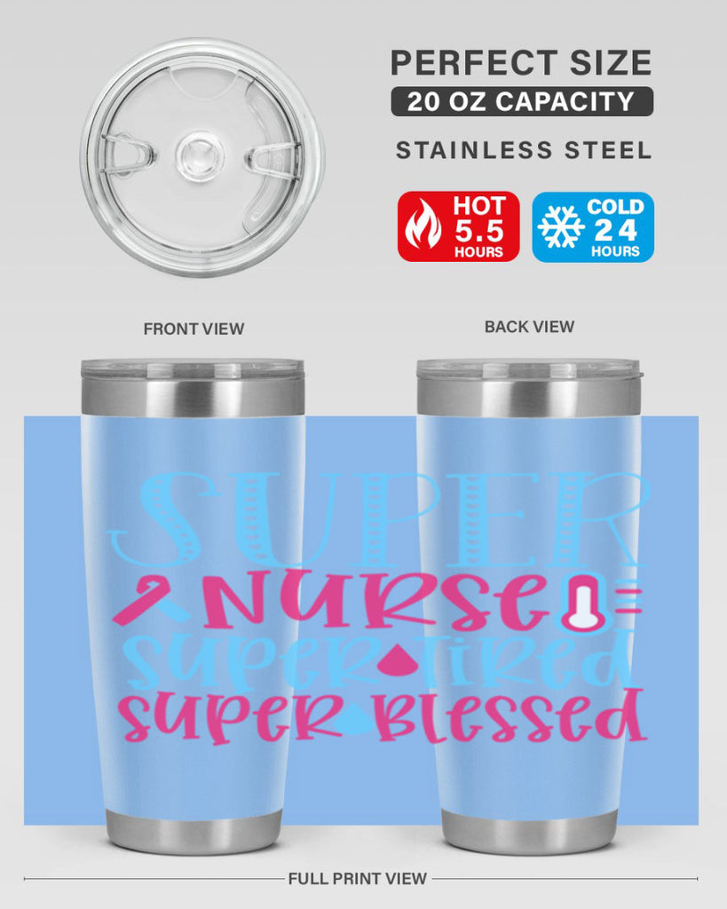 Super Nurse Super Tired Style Style 23#- nurse- tumbler