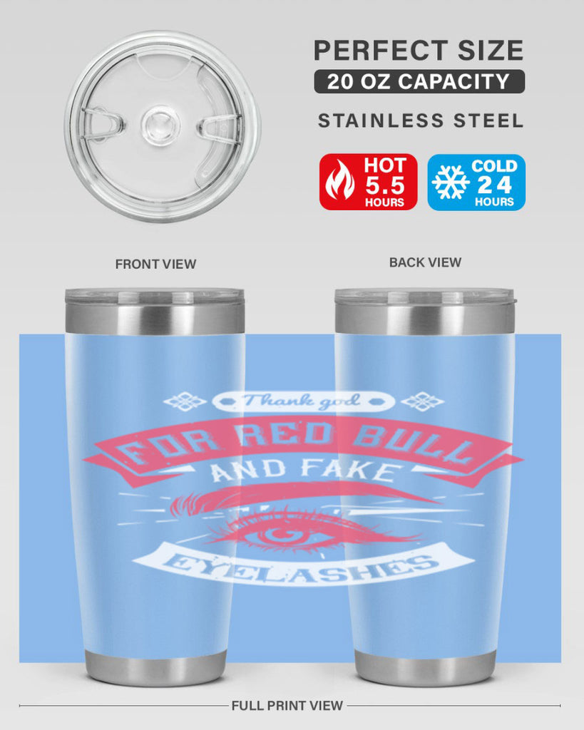 Thank god for Red Bull and fake eyelashes Style 185#- make up- Tumbler