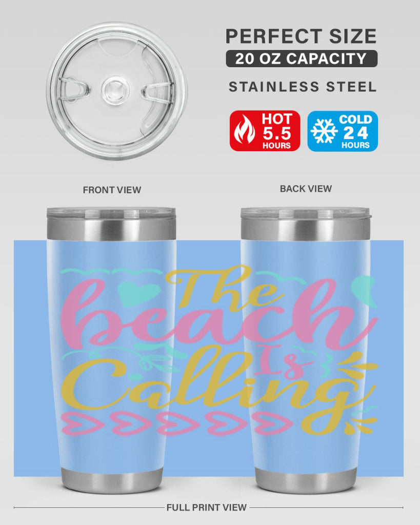 The beach is calling Style 1#- summer- Tumbler