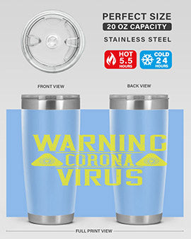 Warning Corona Virus Style 17#- corona virus- Tumbler