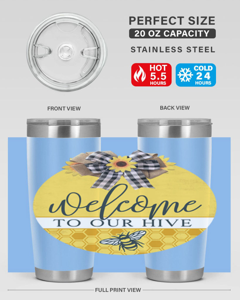 Welcome to our Hive complete yellow Mockup589#- spring- Tumbler