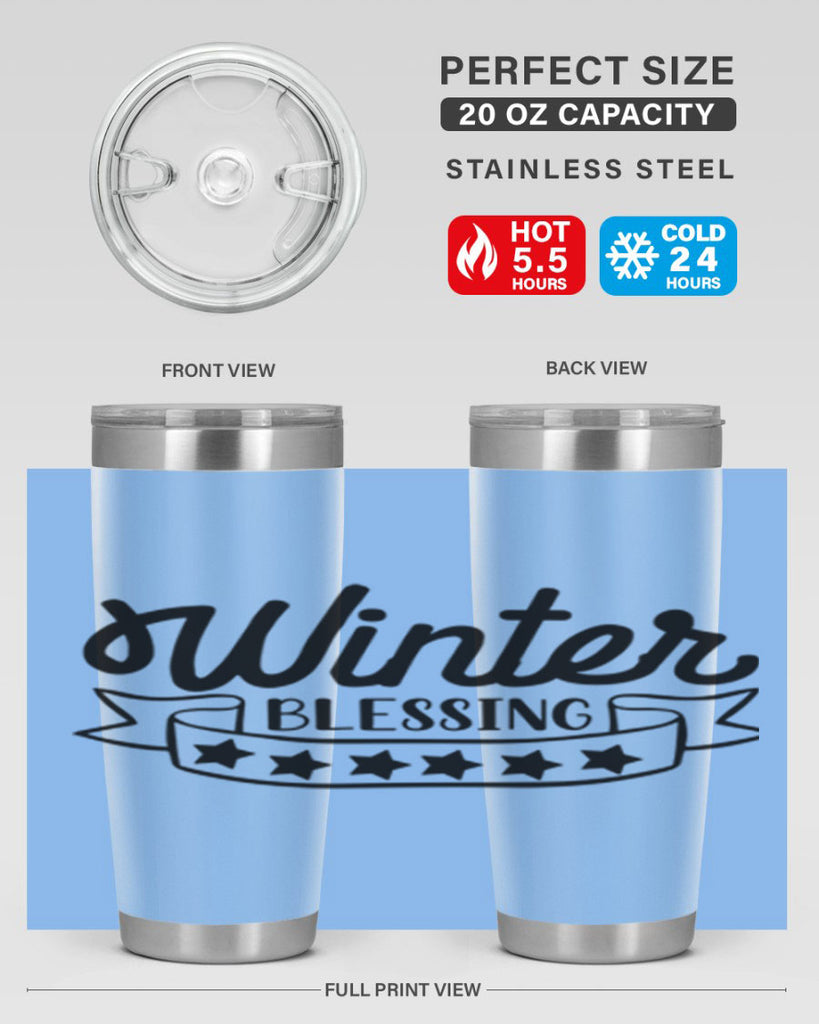 Winter Blessing 485#- winter- Tumbler