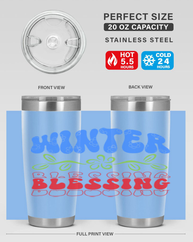 Winter blessing 487#- winter- Tumbler