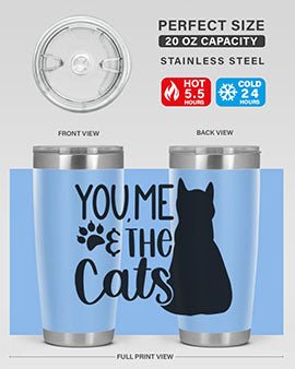 You Me The Cat Style 110#- cat- Tumbler