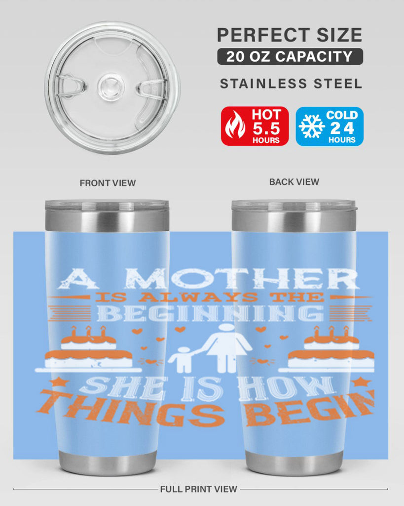 a mother is your first friend 12#- mothers day- Tumbler