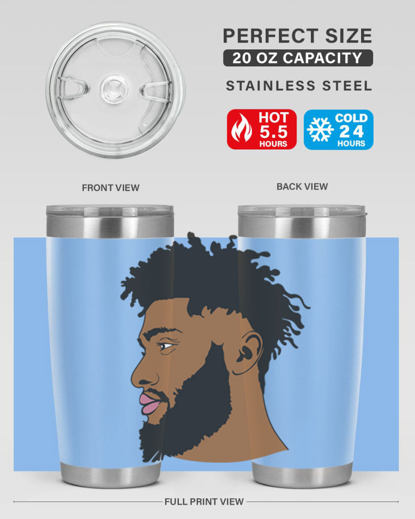 black man style 3#- black men - boys- tumbler