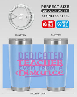 dedicated teacher even from a distance Style 53#- corona virus- Tumbler