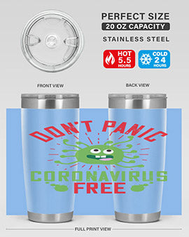 dont panic coronavirus free Style 43#- corona virus- Tumbler