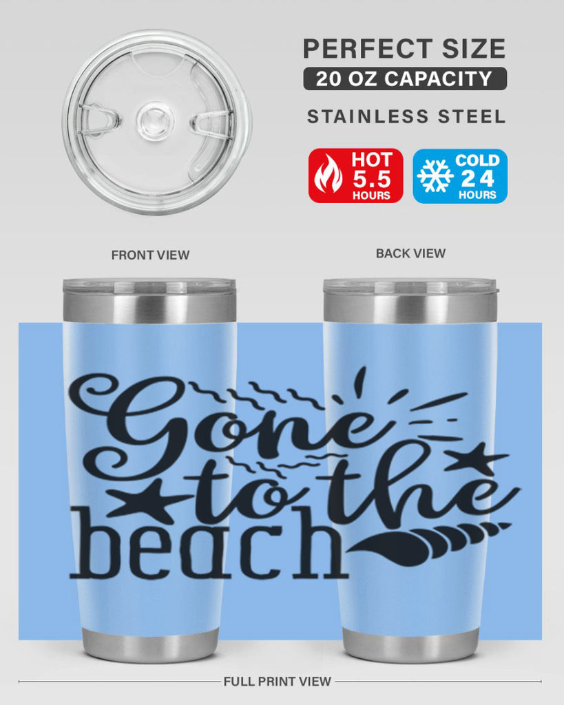 gone to the beach Style 100#- summer- Tumbler