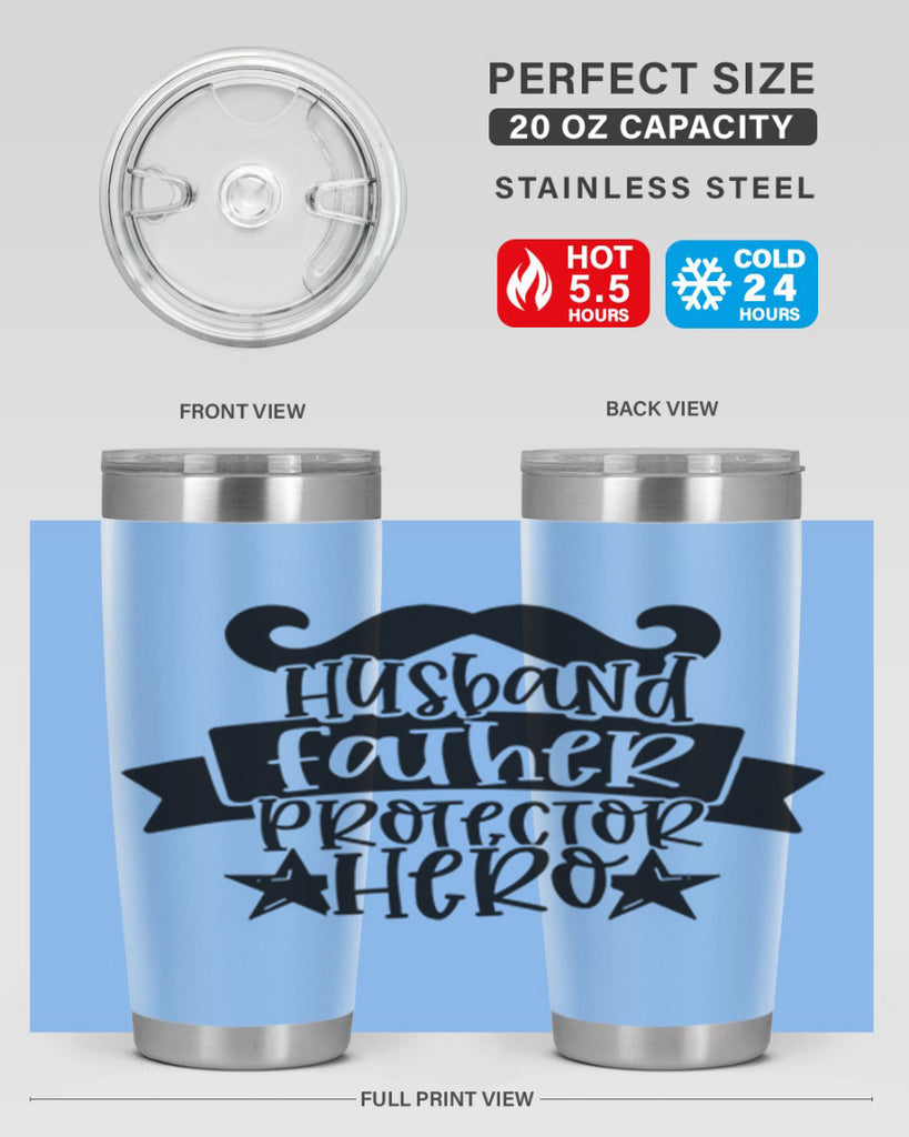 husband father protector hero 46#- fathers day- Tumbler