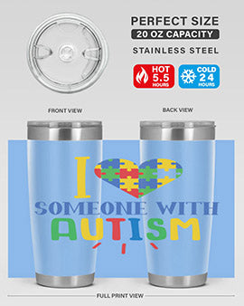 i love someone with autism Style 21#- autism- Tumbler