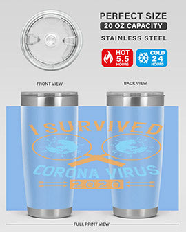 i survived corona virus Style 34#- corona virus- Tumbler