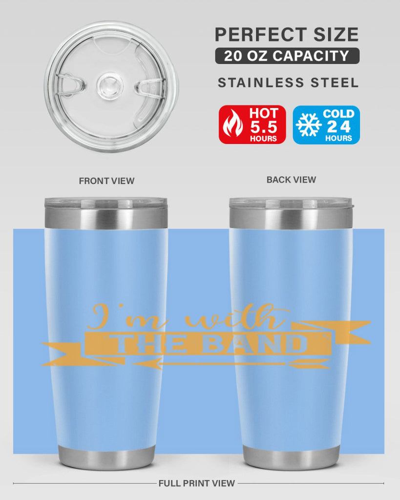 i’m with the band 58#- mardi gras- Tumbler