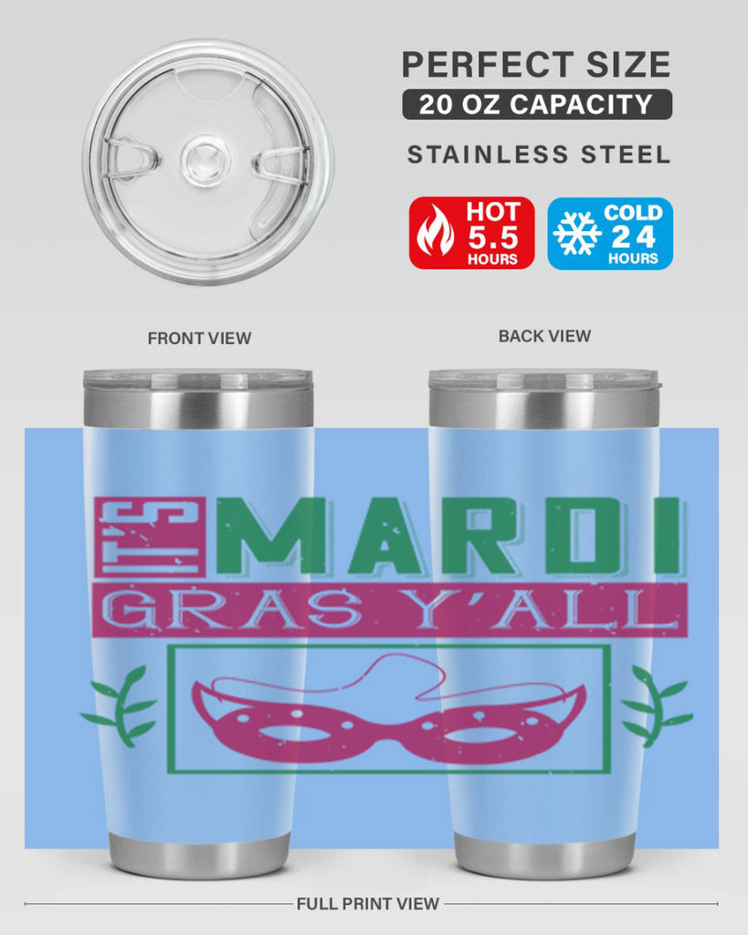 it’s mardi gras y’all 60#- mardi gras- Tumbler