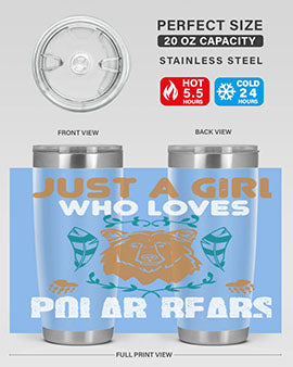 just a girl who loves polar bear 22#- Bears- Tumbler